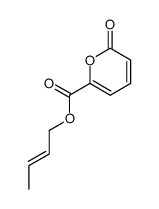 (E)-but-2-en-1-yl 2-oxo-2H-pyran-6-carboxylate结构式
