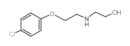 2-[2-(4-chlorophenoxy)ethylamino]ethanol Structure