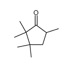 2,2,3,3,5-pentamethyl-cyclopentanone结构式