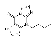 9-butyl-6,9-dihydro-5H-[1,2,4]triazolo[4,3-a]purin-5-one结构式
