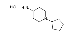 1-cyclopentyl-piperidin-4-yl-ammonium chloride Structure