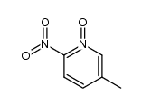5-methyl-2-nitro-pyridine-1-oxide结构式