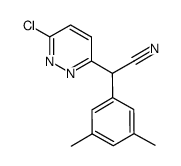 (6-chloropyridazin-3-yl)(3,5-dimethylphenyl)acetonitrile Structure