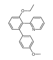 2-(3-ethoxy-4'-methoxy-biphenyl-2-yl)-pyridine Structure