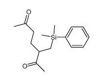 3-<(Dimethylphenylsilyl)methyl>-2,6-heptanedione Structure
