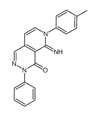 5-imino-3-phenyl-6-p-tolyl-5,6-dihydro-3H-pyrido[3,4-d]pyridazin-4-one结构式