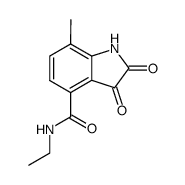 7-methyl-2,3-dioxo-indoline-4-carboxylic acid ethylamide结构式