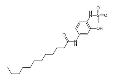 N-[3-hydroxy-4-(methanesulfonamido)phenyl]dodecanamide结构式