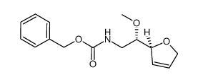 benzyl (S)-2-((S)-2,5-dihydrofuran-2-yl)-2-methoxyethyl carbamate Structure