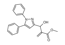 methyl 2-((1,5-diphenyl-1H-pyrazol-3-yl)(hydroxy)methyl)acrylate结构式