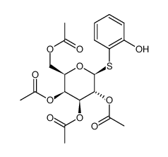 1-Hydroxy-2-mercapto-benzol-S-tetraacetyl-β-D-galactosid结构式