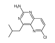 6-chloro-4-isobutyl-pyrido[3,2-d]pyrimidin-2-ylamine结构式