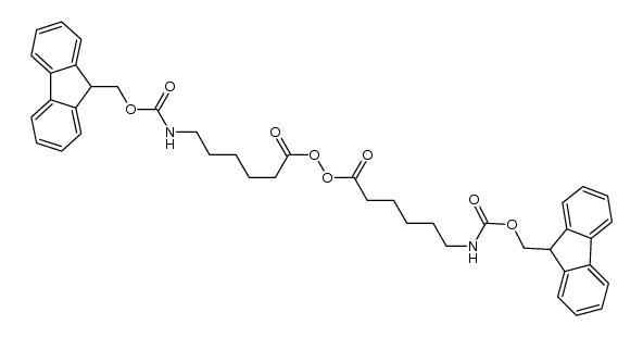 N-(9H-fluoren-9-ylmethoxycarbonyl)-6-aminohexanoyl peroxide结构式