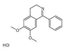 6,7-dimethoxy-1-phenyl-3,4-dihydroisoquinoline,hydrochloride Structure