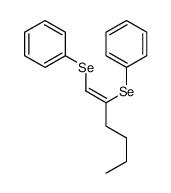 1-phenylselanylhex-1-en-2-ylselanylbenzene结构式