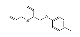 6-p-methylphenoxy-5-vinyl-4-thia-1-hexene结构式