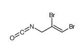 (Z)-1,2-dibromo-3-isocyanatoprop-1-ene Structure
