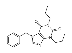 7-benzyl-1,3-dipropylpurine-2,6-dione结构式