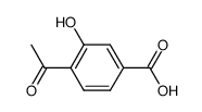 4-乙酰基-3-羟基苯甲酸结构式