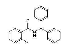 N-(diphenylmethyl)-2-toluamide Structure