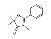 2,2,4-trimethyl-5-phenylfuran-3(2H)-one结构式