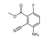methyl 3-amino-2-cyano-6-fluorobenzoate结构式