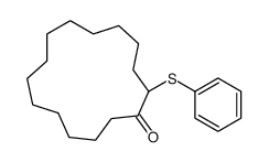 2-phenylsulfanylcyclopentadecan-1-one Structure