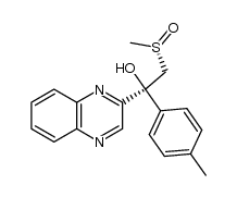 2-((S)-methylsulfinyl)-1-(quinoxalin-2-yl)-1-(p-tolyl)ethanol Structure