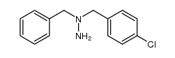 N-benzyl-N-(4-chloro-benzyl)-hydrazine结构式