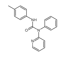 N-phenyl-N-(2-pyridinyl)-N'-(4-methylphenyl)urea结构式