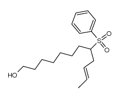 (E)-8-(phenylsulfonyl)dodec-10-en-1-ol结构式