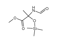 Methyl 2-formamido-2-(trimethylsiloxy)propanoate结构式
