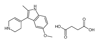 butanedioic acid,5-methoxy-2-methyl-3-(1,2,3,6-tetrahydropyridin-4-yl)-1H-indole Structure