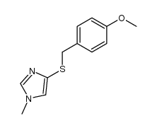 4-[[(4-methoxyphenyl)methyl]thio]-1-methylimidazole Structure