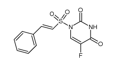 5-fluoro-1-(2-phenylethenesulfonyl)uracil Structure