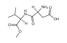 (S)-3-amino-4-(((R)-1-methoxy-3-methyl-1-oxobutan-2-yl)amino)-4-oxobutanoic acid结构式