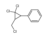 1-chloromethyl-3,3-dichloro-2-phenylcyclopropane结构式