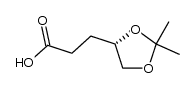 (S)-3-(2,2-dimethyl-1,3-dioxolan-4-yl)propanoic acid Structure