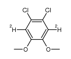 1,2-dichloro-4,5-dimethoxybenzene-3,6-d2结构式