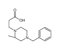 3-[(2S)-4-Benzyl-2-methyl-1-piperazinyl]propanoic acid Structure