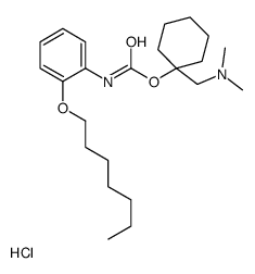 [1-[(dimethylamino)methyl]cyclohexyl] N-(2-heptoxyphenyl)carbamate,hydrochloride结构式