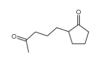 2-(4-oxopentyl)cyclopentanone Structure