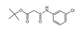 tert-butyl 2-(((3-chlorophenyl)amino)sulfinyl)acetate Structure