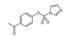 4-acetylphenyl 1H-imidazole-1-sulfonate结构式