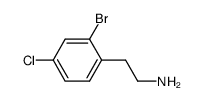 2-(2-溴-4-氯苯基)乙胺结构式