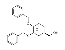 [(1S,2S,4R,5S,6R)-5,6-dibenzyloxy-7-oxabicyclo[2.2.1]heptan-2-yl]methanol结构式