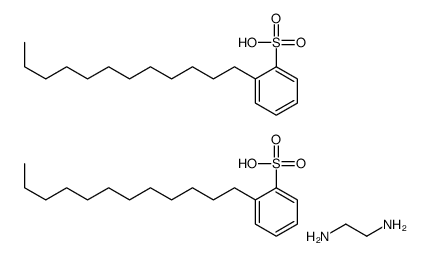 2-dodecylbenzenesulfonic acid,ethane-1,2-diamine Structure
