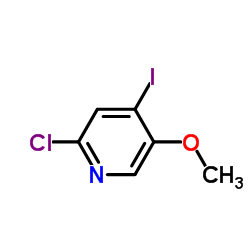 2-氯-4-碘-5-甲氧基吡啶结构式