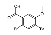2,4-dibromo-5-methoxy-benzoic acid Structure