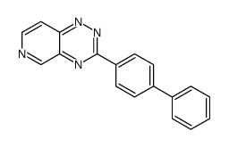 3-(4-phenylphenyl)pyrido[3,4-e][1,2,4]triazine结构式